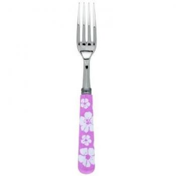 Sabre 19cm Floral Pink Salad Fork – Hawaiian Style