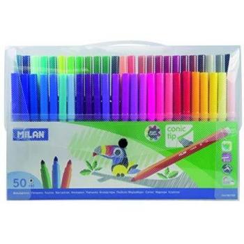 Pochette de 50 feutres à l'eau pointe conique