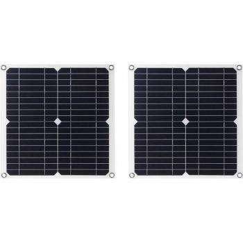 2X Hoge Efficiëntie 100W Zonnepaneel voor Outdoor Gebruik met QC3.0