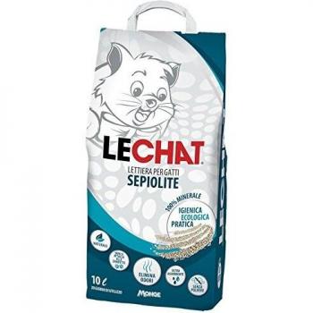 Lettiera Igienica per Gatti 'LeChat' Sepiolite Lt 10 Kg 6 Monge
