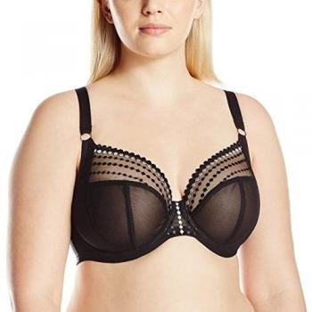 Elomi Matilda Plunge Bra Black 36JJ Female