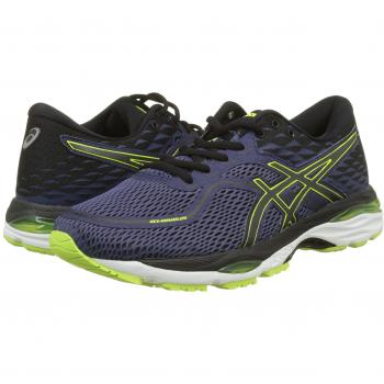 ASICS Gel-Cumulus 19 Men's Running Shoes (Indigo Blue/Black/Safety Yellow)