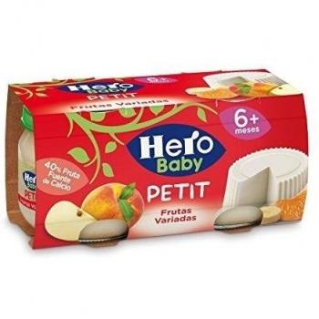 Hero Baby Petit Queso Fresco y Frutas Variadas 2x80g