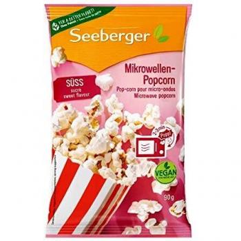 Seeberger Popcorn, süß für die Mikrowelle, 90 g