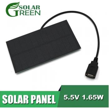 5.5V 1.65W Solar Battery Charger