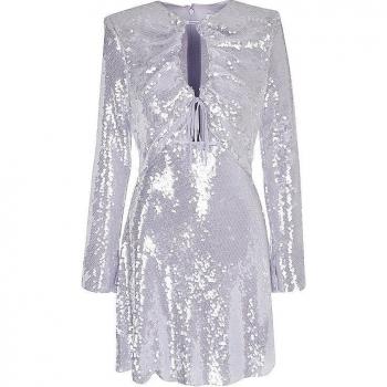 Self-Portrait Lila Minikleid Damen 36 Pf23-068s-L