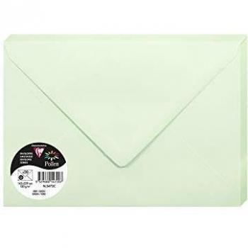 Paquet de 20 enveloppes Pollen 162x229mm C5 Vert 120g