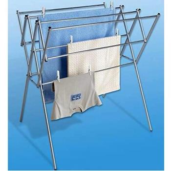 Teleskop Wäscheständer Edelstahl