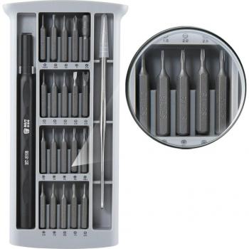 Trousse d'outils portable BEST-8930B – 24 fonctions, embouts en acier