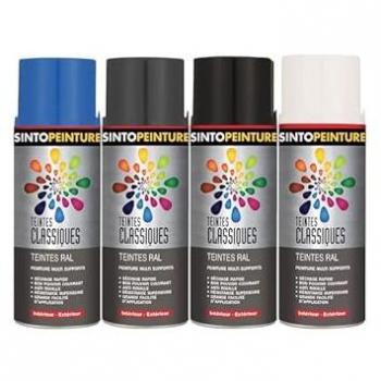 Peinture aérosol antirouille rouge brillant 400ml