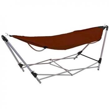 Amaca Dondolo con Struttura Pieghevole Marrone