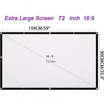 Folding 120-Inch Projector Screen