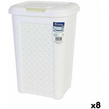 Arianna 10L Household Waste Container (White) – 8 Piece Bundle