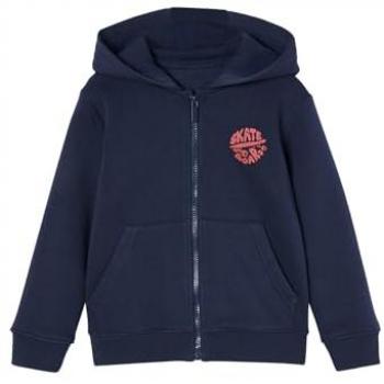 Zipped Hooded Youth Jacket, Night Blue (4-5)