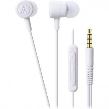 WH Audio‑Tech ATH‑CKL220i Pure White In‑Ear Earphones