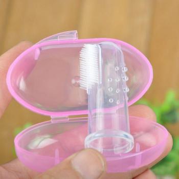Baby Finger Toothbrush with Soft Rubber for Infants