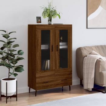 Vidaxl Brown Oak High Storage Unit 69.5x31x115 cm Engineered Wood