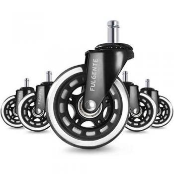 Drehstuhl Rollen Fulgente – 75 mm, leise, kratzfrei