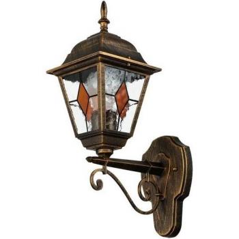 Éclairage extérieur mural à lampe rustique, verre en aluminium, protection IP44, E27