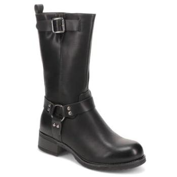 Pavers Faux Leather Women's High‑Cut Boots – Black – 8