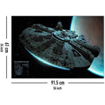 Affiche Murale Star Wars Faucon Millenium 61 cm x 91,5 cm