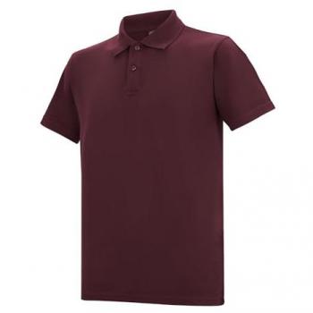 Unisex Maroon Pro 50/50 Piqué Shirt – Small