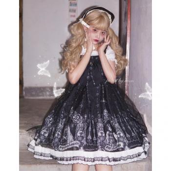 Vestido de Cosplay Lolita Gótico Japonés Corte Princesa para Halloween