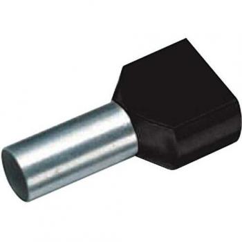 Cimco 18 2472 Twin Ferrule 1.5 mm² Black Partially Insulated