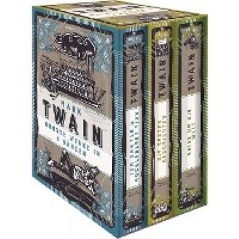 Mark Twain, Grosse Werke in 3 Bänden im Schmuck-Schuber: Tom Sawyer & Huckleberry Finn, Die besten Geschichten, Reise um die Welt