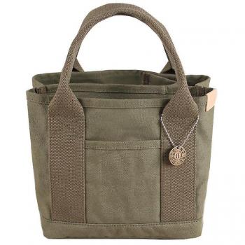 Sac à bandoulière en toile pour femmes, sac fourre-tout de plage, sac bento, sac à main chic, vert armée