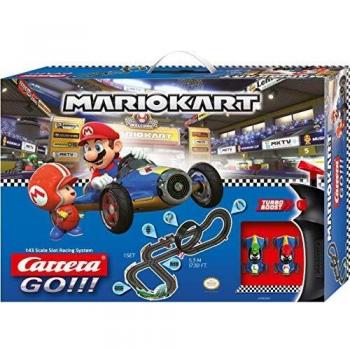 Carrera Toys GO!!! Mario Kart Mach 8 Set Pista da Corsa e Due Macchinine con Mario e Luigi