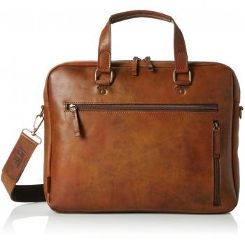 Jost Randers Leather Laptop Briefcase 36 cm Brown