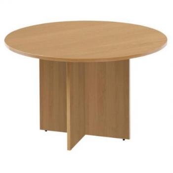 Arista Round Meeting Table 1100x1100x730mm Oak