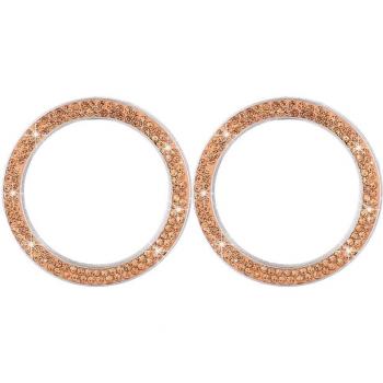 2PCS Crystal Car Ignition Button Ring