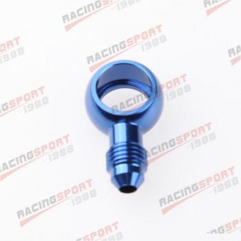Blue Aluminum Banjo Bolt AN4 14.5mm Brake Fitting