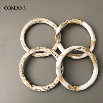 Luxury Women’s Bag Handle in Beige Leopard Acrylic