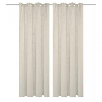 HOME BASICS Gardinen SOFTY grau 2er Set