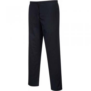 Portwest Drawstring Trousers, Trouser Length: Tall, Color: Black, Size: S, C070BKTS