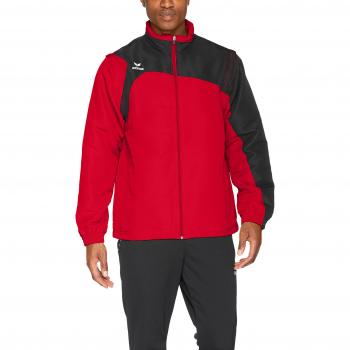 Erima Herren Club 1900 Jacke (2.0) mit abnehmbaren Ärmeln – Rot/Schwarz, S