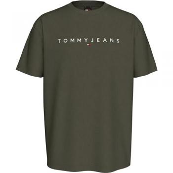 TJM REG Linear Logo Shirt Tommy Jeans – Grüner Farbton, Regular Fit