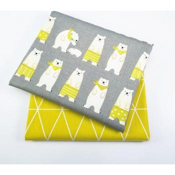 DIY Bear Series Cotton Twill Fabric 50x40cm