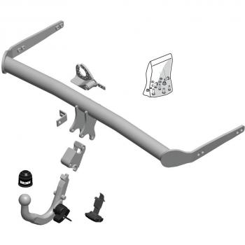 VW Golf VII Variant – Brink‑Kugellenkupplung (abnehmbar, schräge Unterseite)