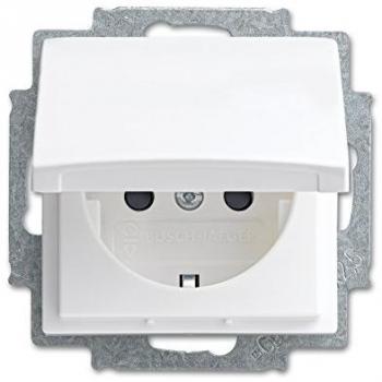 Child Safety Socket Outlet, Alpine White 20 EUKB-914 by Busch-Jaeger