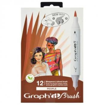 Set di 12 Pennarelli Graph'it per Illustrazione