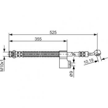 BOSCH 1 987 476 188 Bremsschlauch für links vorne