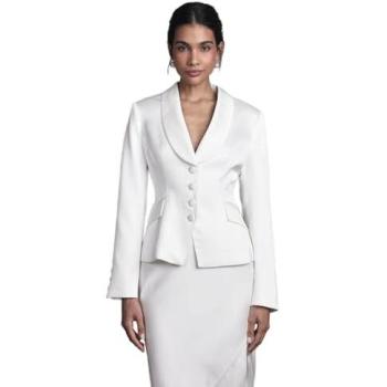 Elegant Ivory Wedding Waistcoat with Satin Edges