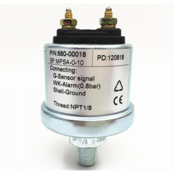 1pc M10X1 NPT-1/8 Oil Pressure Gauge Sensor 0.5bar 0.8bar Alarm 6-24VDC 0-5bar 0-10bar