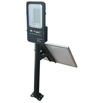 Lumière Solaire Extérieure 50W Noir IP65 4000 Lumens 6000K