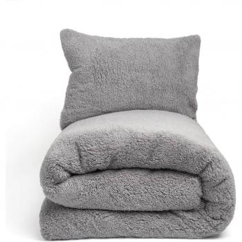 Brentfords Sherpa Fleece Reverse Duvet Cover Set