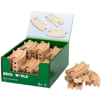 BRIO Short Curved Wooden Railway Track (E1)